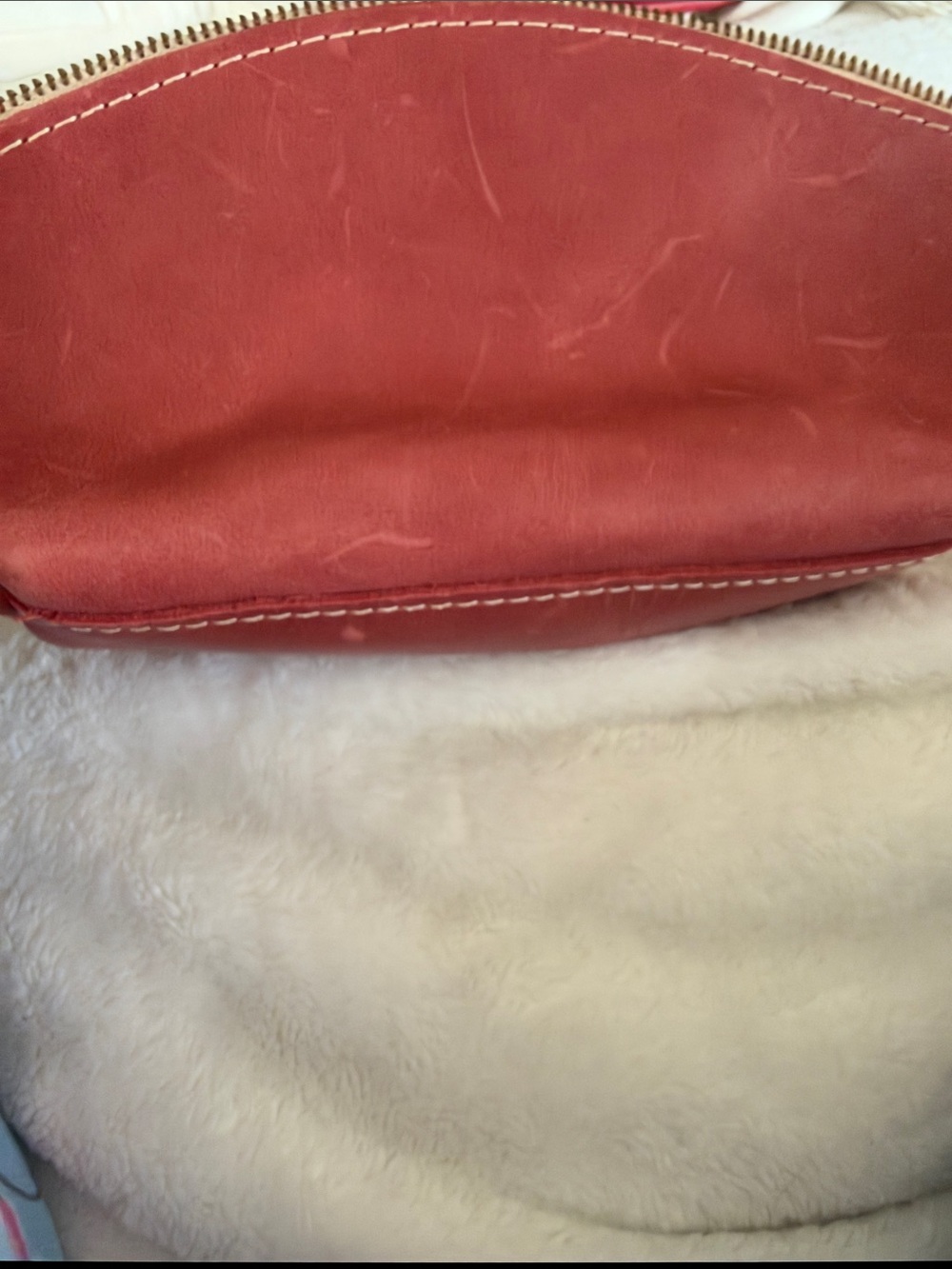 Leather Zip Pouch - Picture 3 of 4